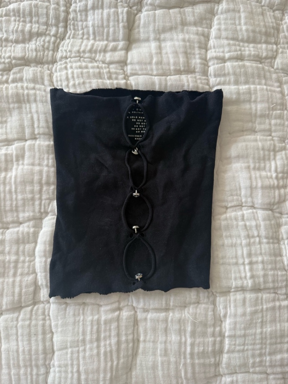 Euphoria black top - white fox boutique